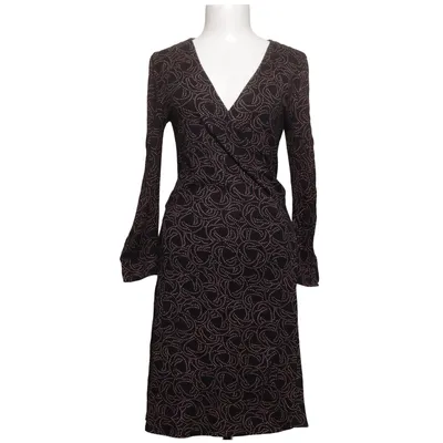 Wickelkleid (Schwarz, Pink) von Riley Woman Elasthan, Viskose