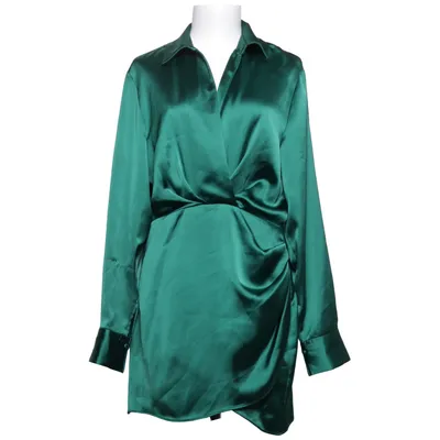 Slå-om-kjole (Grøn) fra Zara Polyester