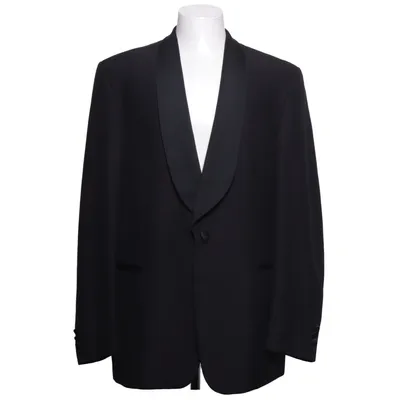 Smokingkavaj (Svart) från Cavaliere Polyester, Viskos, Ull