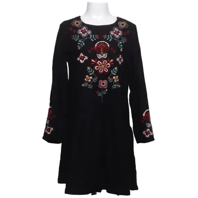 Kjole (Sort, Flerfarvet) fra Zara Girls Soft Collection Bomuld, Viscose