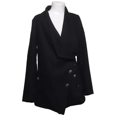 Manteau (Noir) de Dreimaster Coton, Polyamide, Polyester, Viscose, Laine