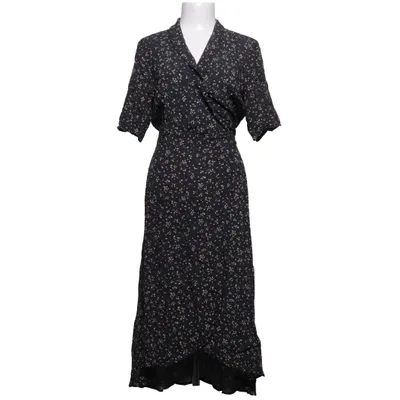 Wrap dress (Black, Multicolored) from Ganni Viscose
