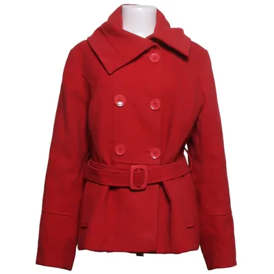Coat (Red) from Bizarre Polyamide, Polyester, Wool