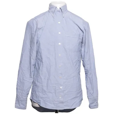 Buttondown-skjorta (Blå) från Drakes Bomull