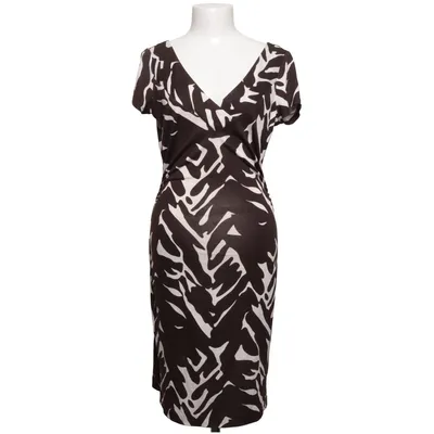 Klänning (Brun, Vit) från Diane von Furstenberg Vintage Silke