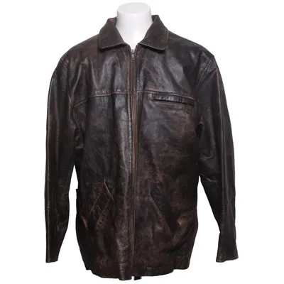 Läderjacka (Brun) från Bissen Og Bassen Skinn