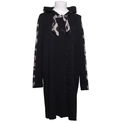 Robe à capuche (Noir) de Doris Streich Coton, Élasthane, Modal