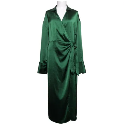 Slå-om-kjole (Grøn) fra Gina Tricot Polyester
