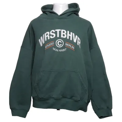 Huvtröja (Grön) från WRSTBHVR Bomull, Polyester