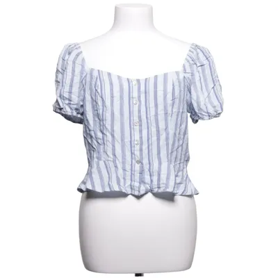Crop top (Blauw) van H&M Viscose, Linnen