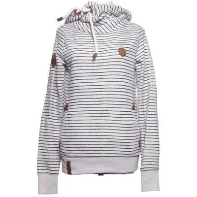 Sweat à capuche (Gris, Blanc) de Naketano Coton, Polyester