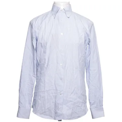Shirt (Blauw, Wit) van Mazzarelli Katoen