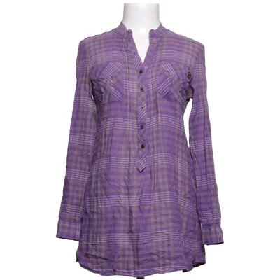 Flannel skjorte (Lilla, Grå) fra Denim Company Bomuld