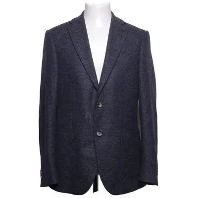 Blazer (Blauw, Grijs) van Bottoli Kasjmier, Katoen, Wol