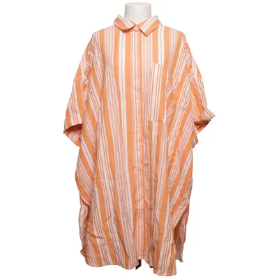 Kortærmet skjorte (Orange, Flerfarvet) fra Lemlem X H&M Lyocell, Polyamid
