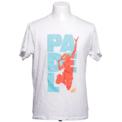 T-shirt (Vit, Blå, Röd) från Babolat Bomull, Elastan, Polyester
