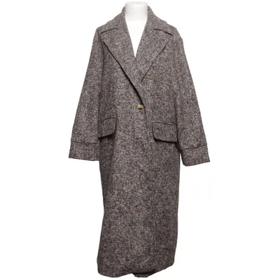 Coat (Brown, White, Gray) from Gina Tricot Acrylic, Polyamide, Polyester, Viscose, Wool