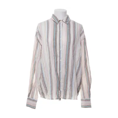 Skjorta (Vit, Flerfärgad) från Bik Bok Linne, Viskos