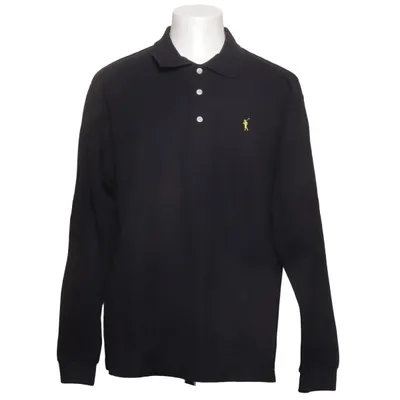 Rugby shirt (Zwart) van Polo Club Katoen