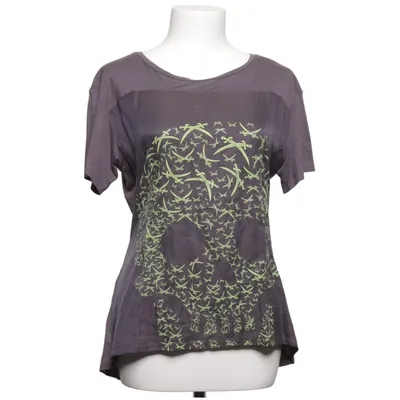 T-shirt (Gray, Yellow) from Sansibar Cotton, Silk, Viscose