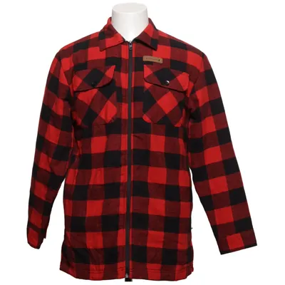 Overshirt (Red, Black) from Woodline Cotton, Polyester