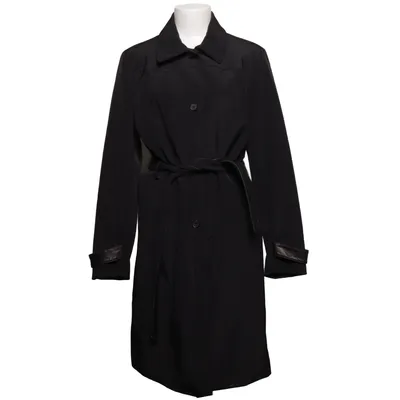 Trenchcoat (Zwart) van Andrew Marc Acetaat, Leer, Polyester