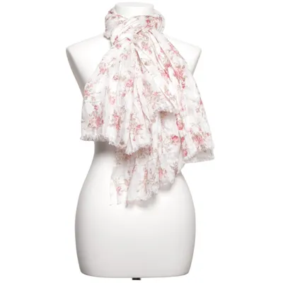 Shawl (White, Pink, Brown) from Amica Viscose