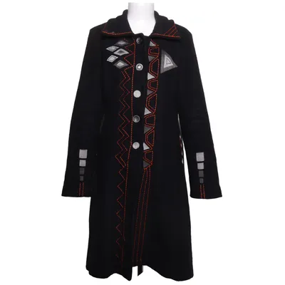 Jas (Zwart) van My Design Paris Polyester, Wol