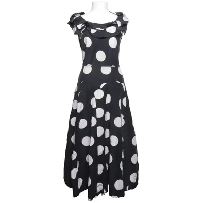 Robe (Noir, Blanc) de Nicole Farhi Coton, Soie