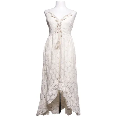 Maxi jurk (Beige) van Lamiar Katoen, Polyester