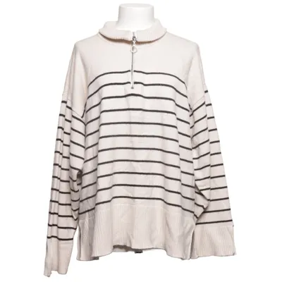 Strickpullover (Beige, Schwarz) von Samsa Collection Polyamid, Polyester, Viskose