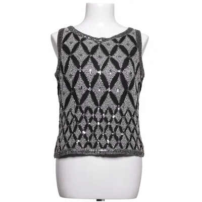 Top (Black, Silver) from Papèll Boutique Polyester, Silk