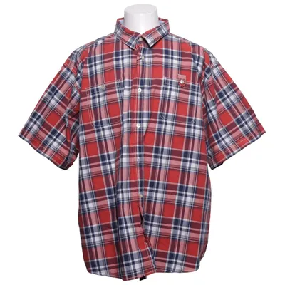 Kortärmad skjorta (Röd, Blå, Vit) från Skill Bomull