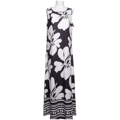 Maxi jurk (Zwart, Wit) van Emery Rose Elastaan, Polyester