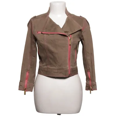 Bikerjacke (Braun) von Matthew Williamson for H&M Baumwolle, Elasthan