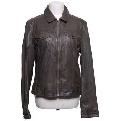 Leren jack (Grijs) van ARMA Women Leer