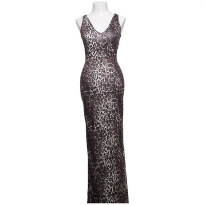 Maxikjole (Brun, Sort, Beige) fra Boohoo Elastan, Polyester