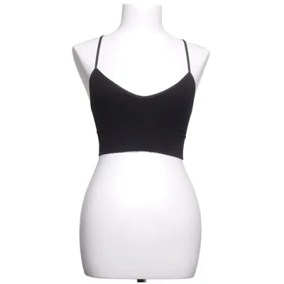 Crop top (Zwart) van Anthropologie Elastaan, Modal, Polyamide