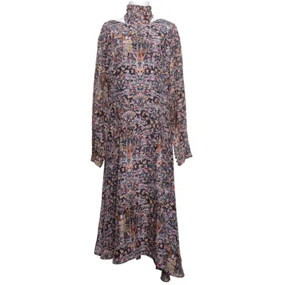 Långklänning (Blå, Flerfärgad) från H&M Conscious Collection Silke, Polyester