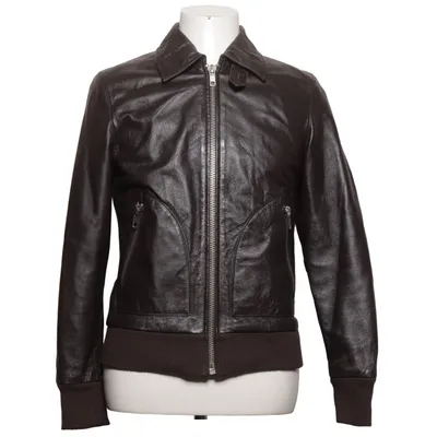 Läderjacka (Brun) från Elvine Skinn, Polyester