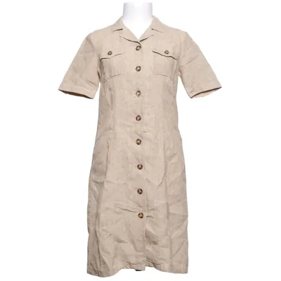 Shirt dress (Beige) from Newhouse Linen