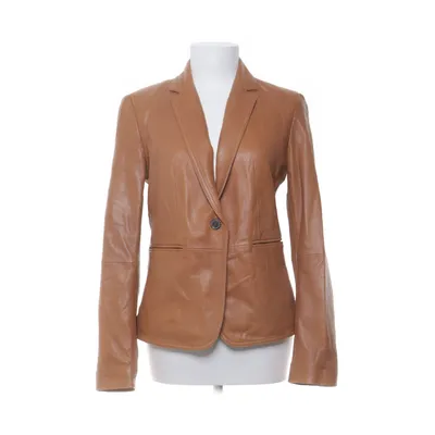 Læderblazer (Brun) fra Massimo Dutti Læder