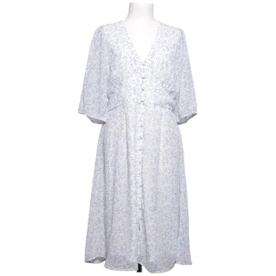 Kjole (Hvid, Blå) fra Bubbleroom Genanvendt polyester