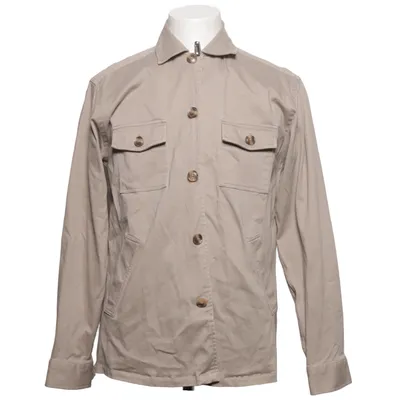 Overshirt (Beige) from John Henric Cotton, Elastane
