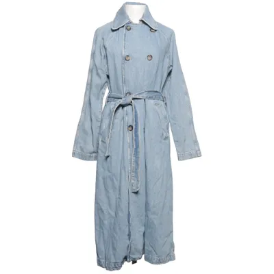 Trenchcoat (Blauw) van Zara Katoen
