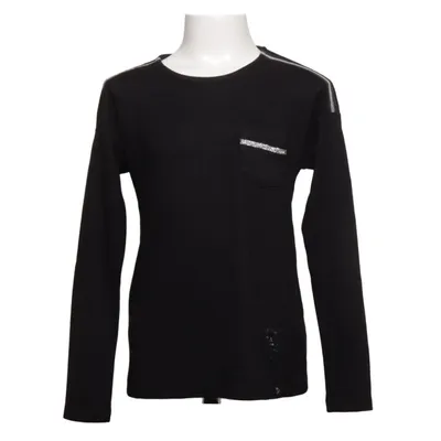 T-shirt à manches longues (Noir) de Key Largo Girl Coton, Élasthane, Viscose