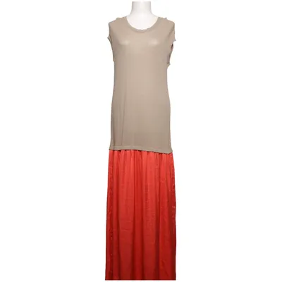 Maxikjole (Beige, Rød) fra Cristina Gavioli Bomuld, Polyester