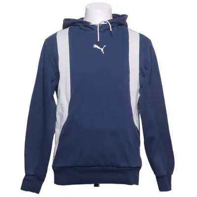 Hoodie (Blue, White) from Puma Cotton, Polyester