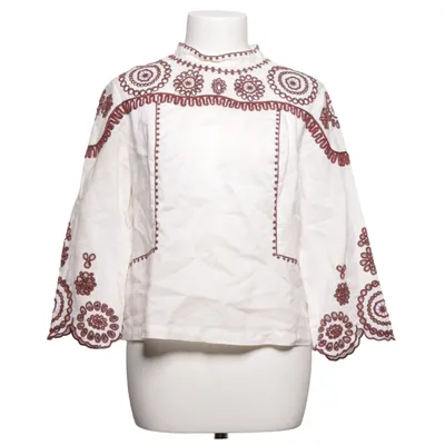 Blouse (White, Brown) from MiH Jeans Cotton