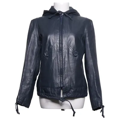 Leren jack (Blauw) van Malungs Butikerna